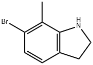 6-broMo-7-Methyl-indoline Struktur