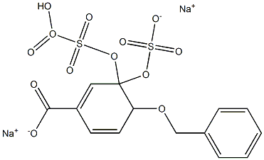 4-Benzyloxy-3-(sulfooxy)benzoic Acid 3-O-Sulfate DisodiuM Salt Struktur