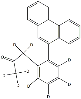 1-(2-(Phenanthren-9-yl)phenyl)propan-2-one-d9 Struktur