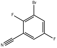 3-BroMo-2,5-difluorobenzonitrile Struktur