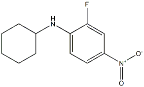 N-cyclohexyl-2-fluoro-4-nitroaniline Struktur