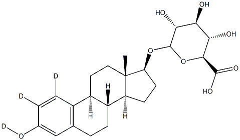 Estradiol-d3 Glucuronide Struktur