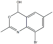 8-broMo-2,6-diMethyl-4H-benzo[d][1,3]oxazin-4-ol Struktur