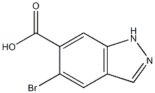 5-broMo-1H-indazole-6-carboxylic acid Struktur