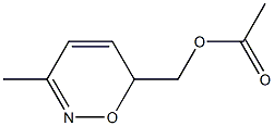 (3-Methyl-6H-1,2-oxazin-6-yl)Methyl acetate Struktur