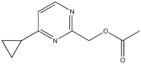 (4-cyclopropylpyriMidin-2-yl)Methyl acetate Struktur