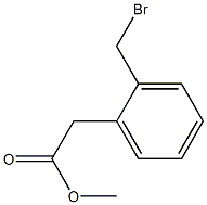 2-BroMoMethylphenylaceticacidMethylester Struktur