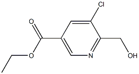 ethyl 5-chloro-6-(hydroxyMethyl)nicotinate Struktur