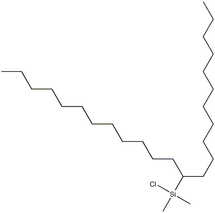 11-(CHLORODIMETHYLSILYL)METHYLTRICOSANE, tech-95 Struktur