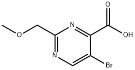 5-BroMo-2-(MethoxyMethyl)pyriMidine-4-carboxylic acid Struktur