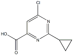 6-Chloro-2-cyclopropylpyriMidine-4-carboxylic acid Struktur