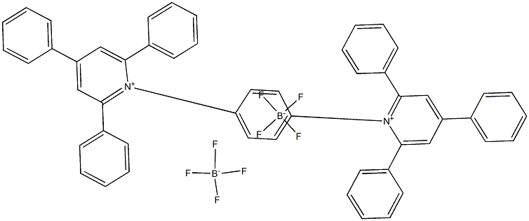 2,4,6-Triphenyl-1-[4-(2,4,6-triphenyl-1-pyridiniuMyl)phenyl]pyridiniuM ditetrafluoroborate Struktur