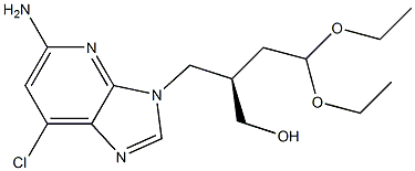 (R)-2-((5-aMino-7-chloro-3H-iMidazo[4,5-b]pyridin-3-yl)Methyl)-4,4-diethoxybutan-1-ol Struktur