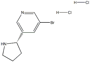 (S)-3-broMo-5-(pyrrolidin-2-yl)pyridine dihydrochloride Struktur