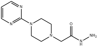 2-[4-(2-PyriMidyl)-1-piperazinyl]acetohydrazide Struktur