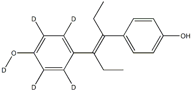 Diethylstilbestrol-d5 Struktur