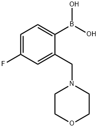 4-fluoro-2-(MorpholinoMethyl)phenylboronic acid Struktur