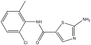 2-AMino-thiazole-5-carboxylic acid (2-chloro-6-Methyl-phenyl)-aMide Struktur