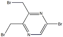 5-broMo-2,3-bis(broMoMethyl)pyrazine Struktur