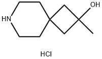 2-Methyl-7-azaspiro[3.5]nonan-2-ol hydrochloride Struktur