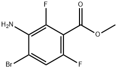 Methyl 3-aMino-4-broMo-2,6-difluorobenzoate Struktur