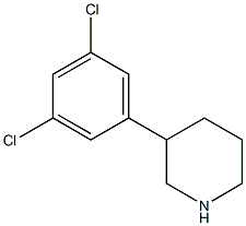 3-(3,5-dichlorophenyl)piperidine Struktur