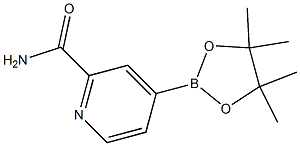 4-(4,4,5,5-tetraMethyl-1,3,2-dioxaborolan-2-yl)picolinaMide Struktur