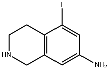 5-iodanyl-1,2,3,4-tetrahydroisoquinolin-7-aMine Struktur