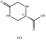 (S)-5-Oxopiperazine-2-carboxylic acid hydrochloride Struktur