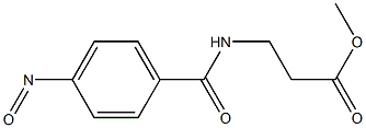 3-(4-NitrosobenzaMido)propanoic Acid Methyl Ester Struktur