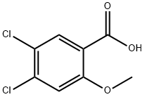 4,5-Dichloro-2-Methoxybenzoic acid Struktur