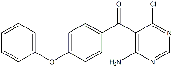 (4-aMino-6-chloropyriMidin-5-yl)(4-phenoxyphenyl)Methanone Struktur