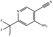 4-aMino-6-(trifluoroMethyl)pyridine-3-carbonitrile Struktur