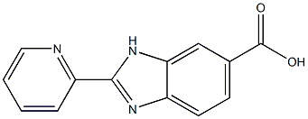 2-(2-Pyridinyl)-1H-benzimidazole-6-carboxylic acid Struktur