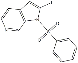 1-Benzenesulfonyl-2-iodo-6-azaindole Struktur