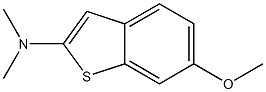 (6-Methoxy-benzo[b]thiophen-2-yl)-diMethyl-aMine Struktur