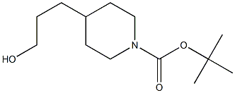 1-Boc-4-(3-hydroxypropyl)piperidine Struktur