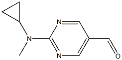 2-(cyclopropylMethylaMino)pyriMidine-5-carbaldehyde Struktur