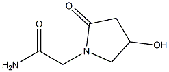 (RS)-2-(4-hydroxy-2-oxopyrrolidin-1-yl)acetaMide Struktur