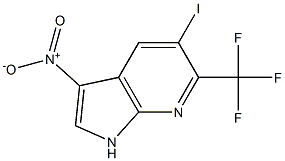 5-Iodo-3-nitro-6-(trifluoroMethyl)-7-azaindole Struktur