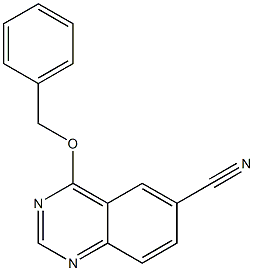 4-Benzyloxy-quinazoline-6-carbonitrile Struktur