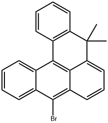 9-broMo-5,5-diMethyl-5H-naphtho[3,2,1-de]anthracene Struktur