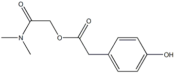 N,N-diMethylcarbaMoylMethyl-p-hydroxyphenylacetate Struktur