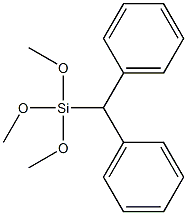 (DIPHENYLMETHYL)TRIMETHOXYSILANE Struktur