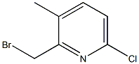 2-(BroMoMethyl)-6-chloro-3-Methylpyridine Struktur