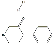 4-Phenylpiperidin-3-one hydrochloride Struktur