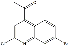 1-(7-broMo-2-chloroquinolin-4-yl)ethanone Struktur