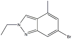 6-broMo-2-ethyl-4-Methyl-2H-indazole Struktur