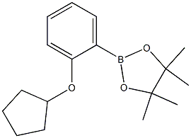 2-(2-Cyclopentyloxy-phenyl)-4,4,5,5-tetraMethyl-[1,3,2]dioxaborolane Struktur