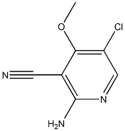 2-AMino-5-chloro-4-Methoxy-nicotinonitrile Struktur